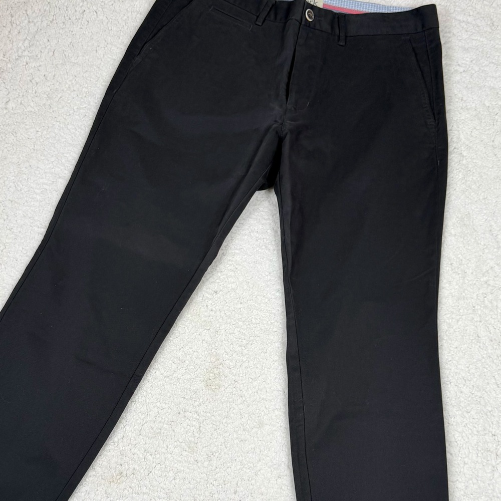 Perk Feel Good Chinos Mens 34x30 Black Slim Fit Stretch Cotton Blend Pants